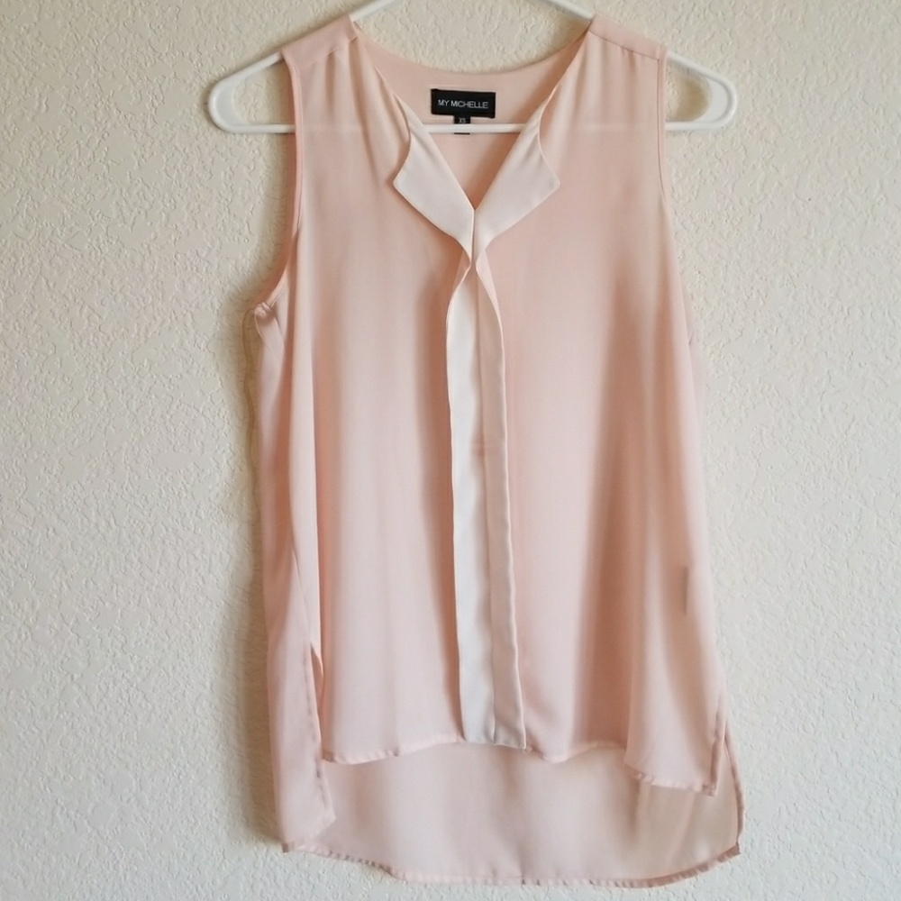 Light pink, soft blouse, tank